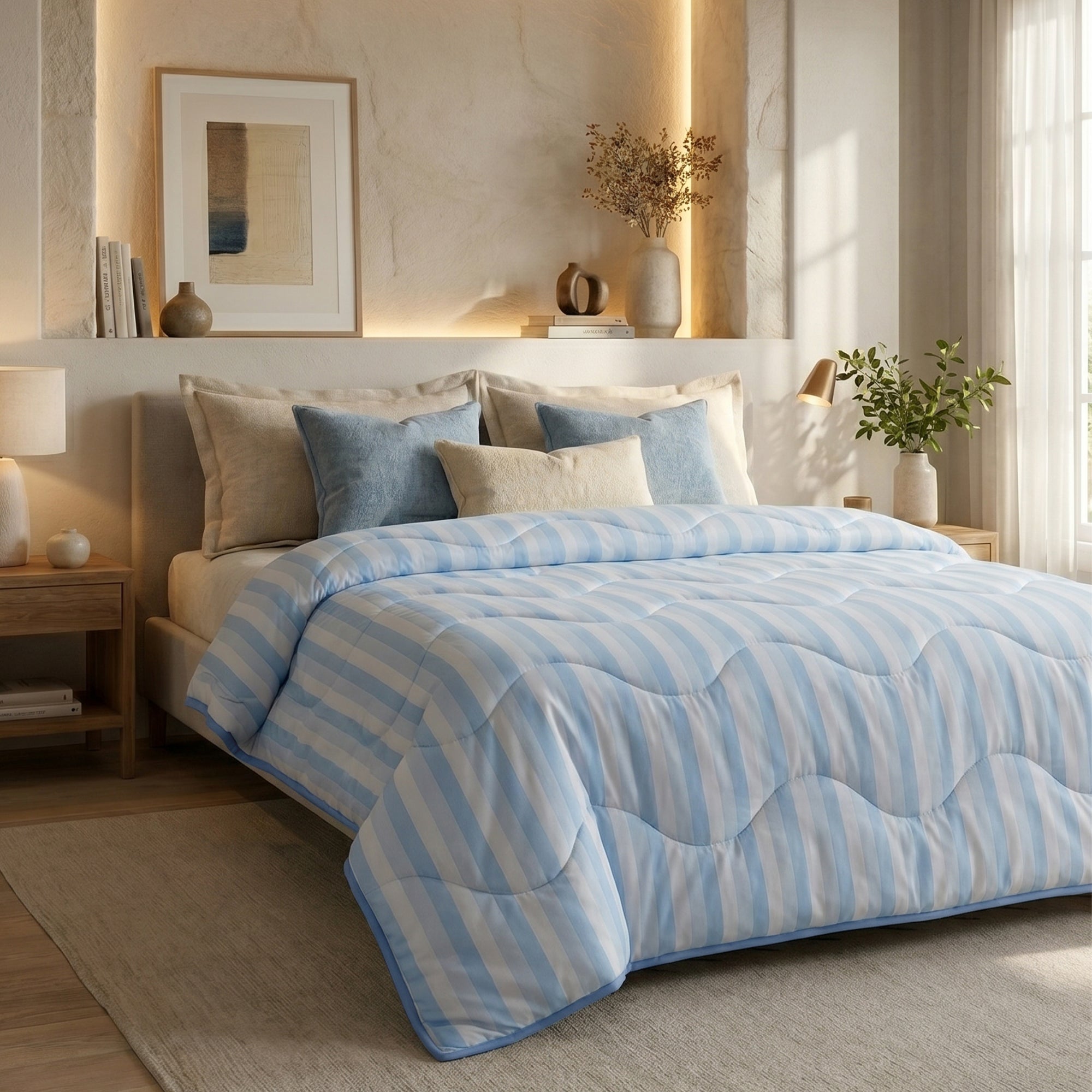 HappyBed summer duvet (Cooling) - Blue