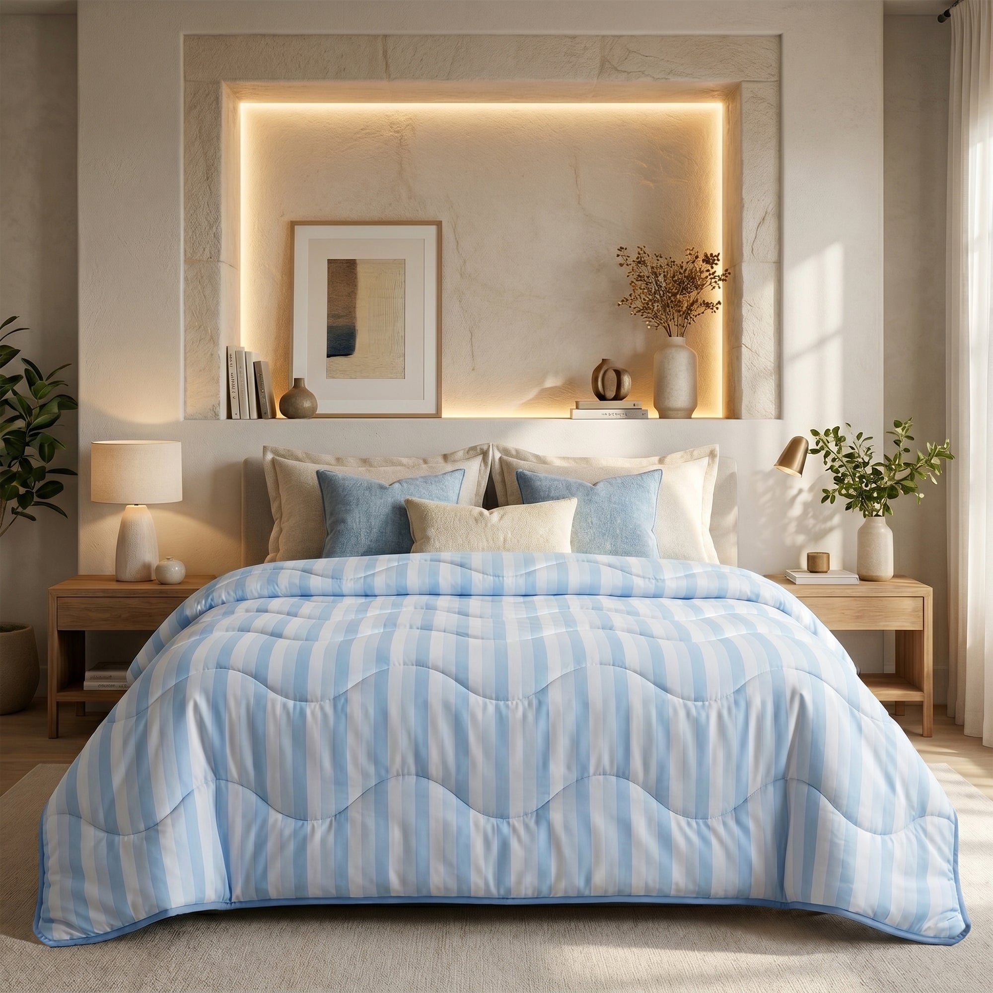 HappyBed Sommerdecke (Kühlend) - Blau