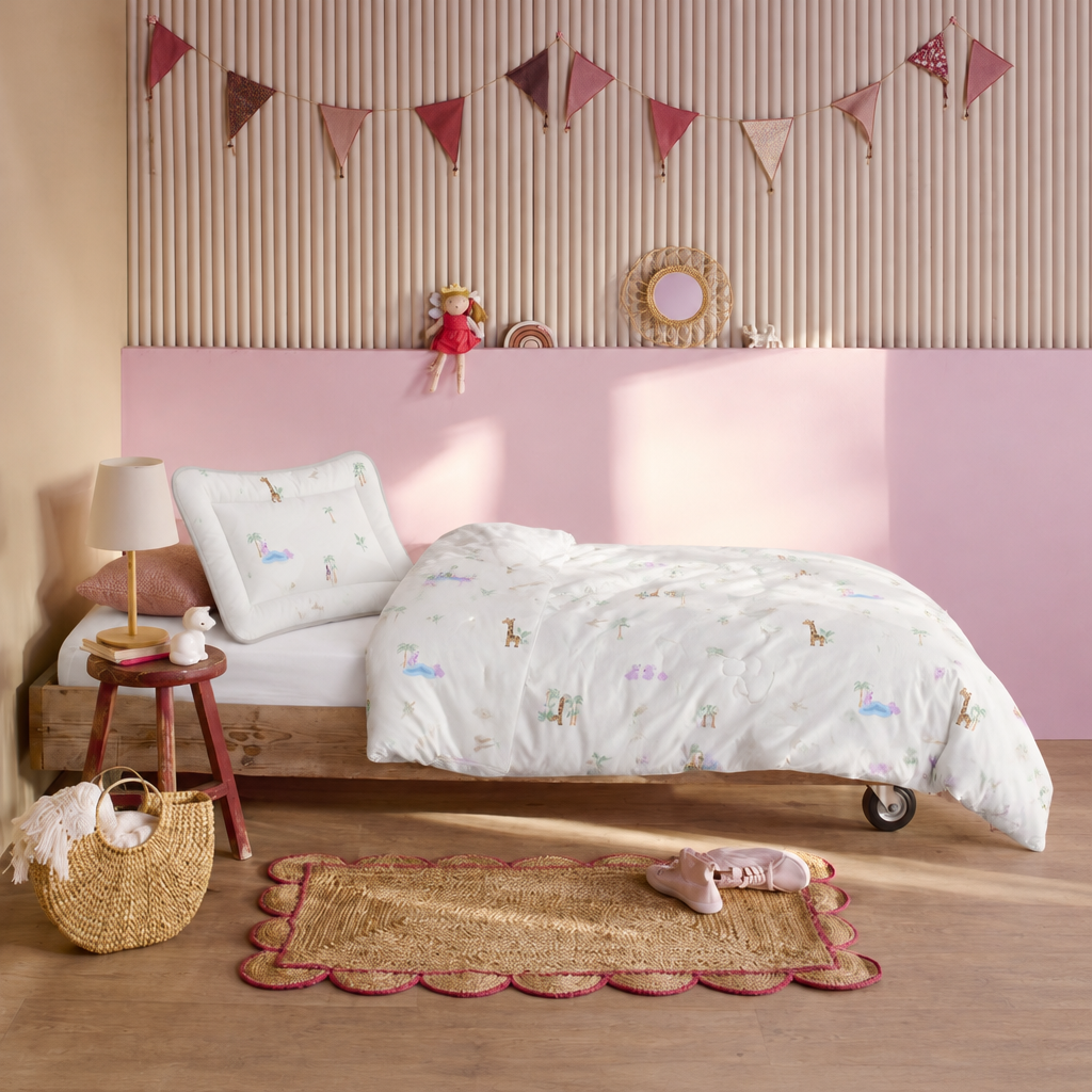Vaskbart Kids All Season-dyne | Animals | Inklusive pude
