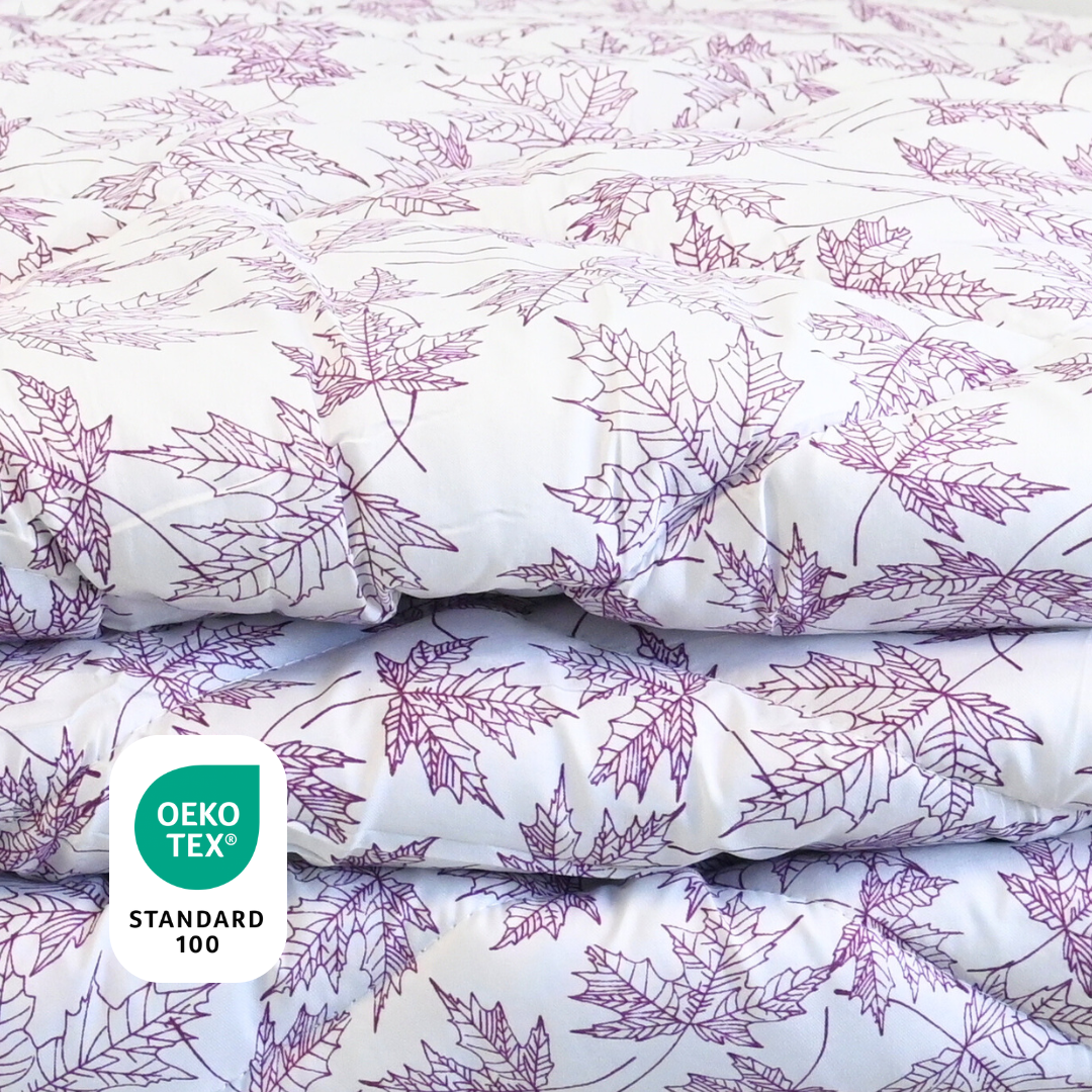 HappyBed Duvet | Violet Leaves | For the whole year