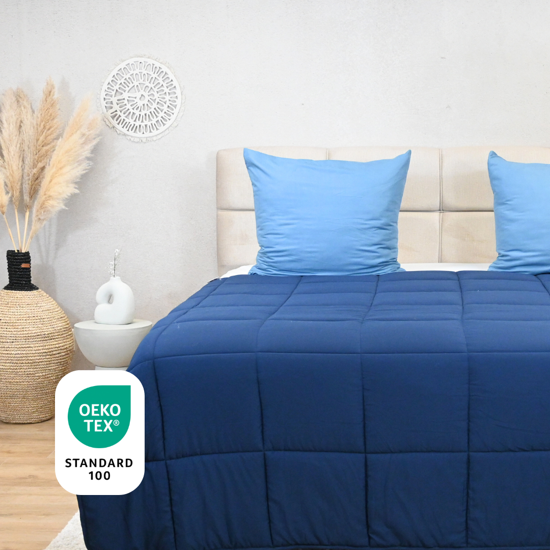 HappyBed - Rib - Pageant blue - All-season duvet