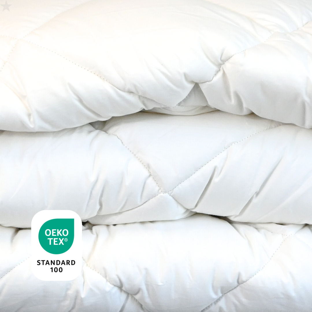 HappyBed Premium Bettdecke | Off White | Für das ganze Jahr I 100% Perkal Baumwolle