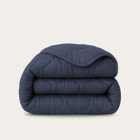 HappyBed Dark Blue dekbed glanzend en hypoallergeen voor het hele jaar