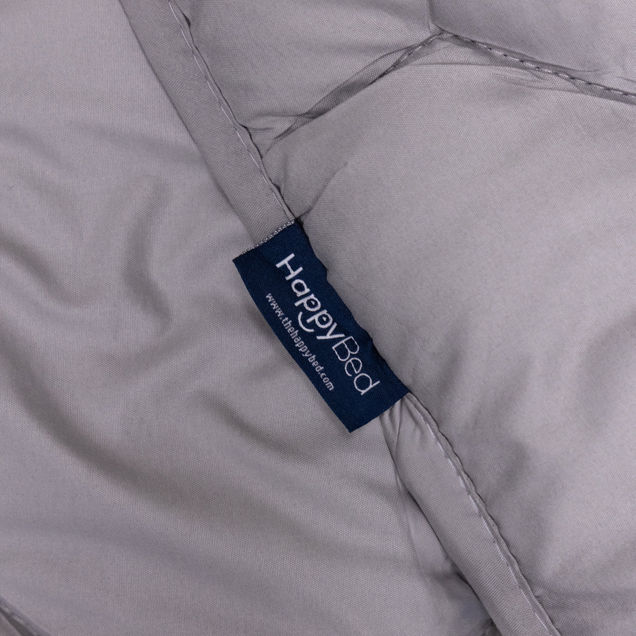 HappyBed 4-Jahreszeiten Bettdecke | Glänzendes Grau | Verstellbar