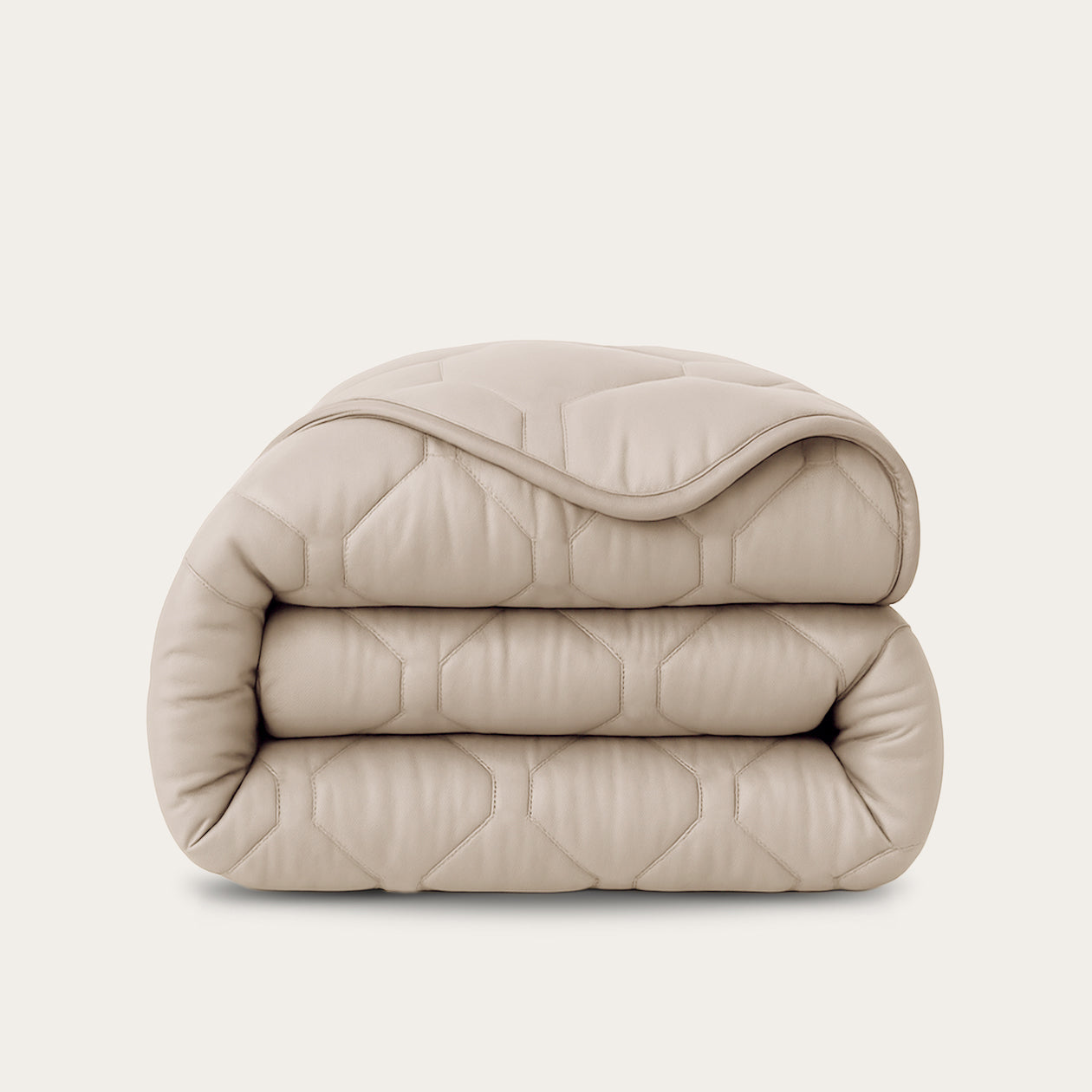 HappyBed Duvet | Glossy Taupe | For the whole year - SKU: 8721001728046