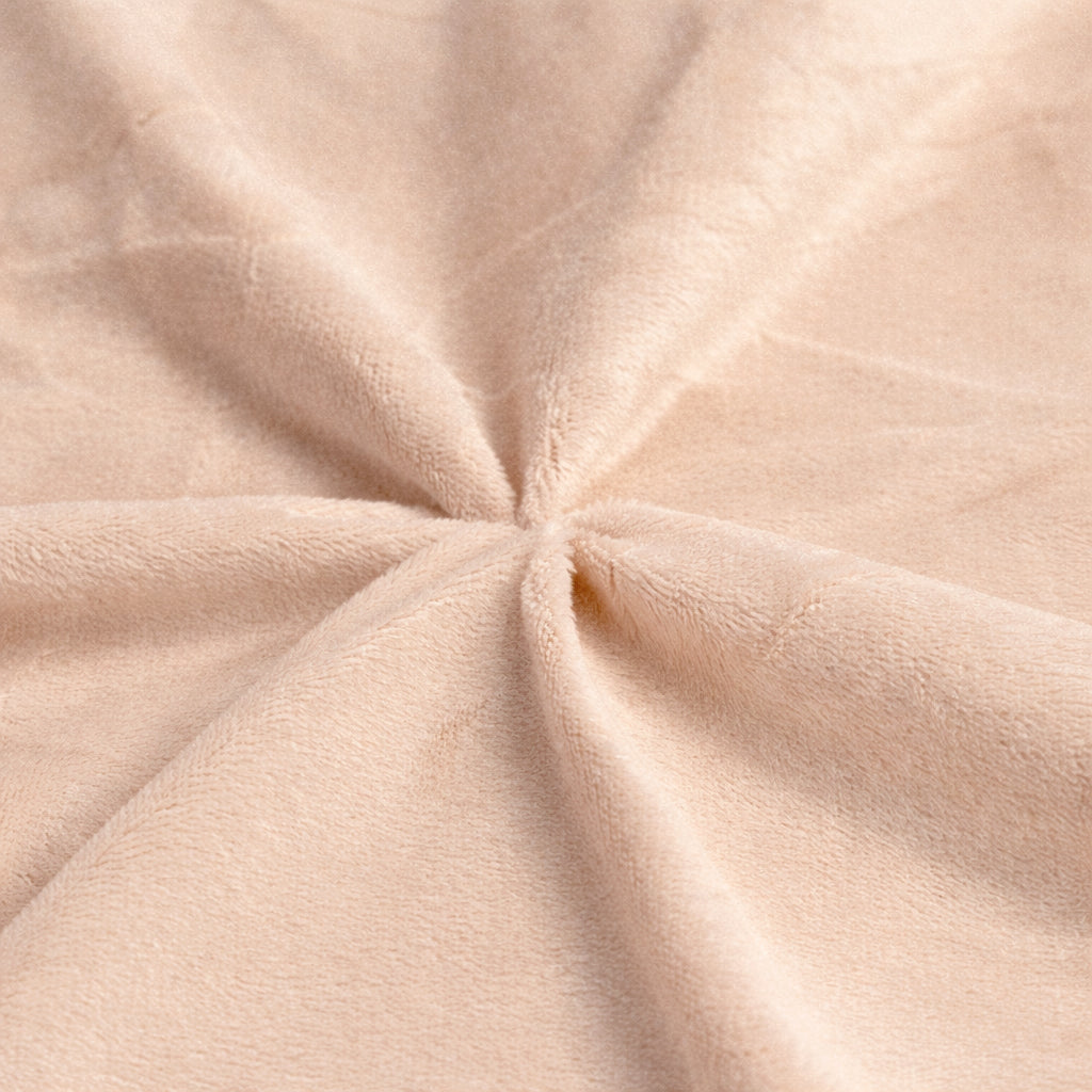 HappyBed Fundas de almohada | Grand Fold Velvet Light Taupe | Set de 2