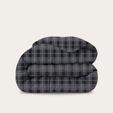 HappyBed Grey Tartan dekbed met grijs ruitpatroon, zacht, hypoallergeen en geschikt voor alle seizoenen