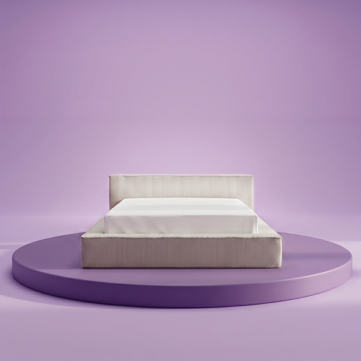 HappyBed Amour Cosy | Ripp | Creme | Bett