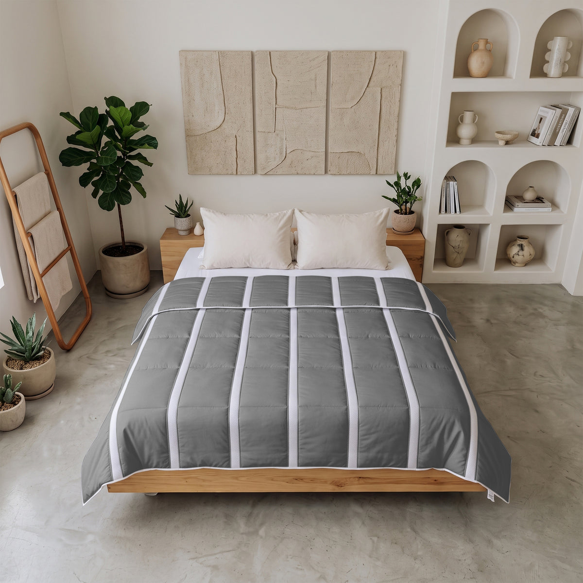 Wasbaar Zomerdekbed | Ventilation | Grey