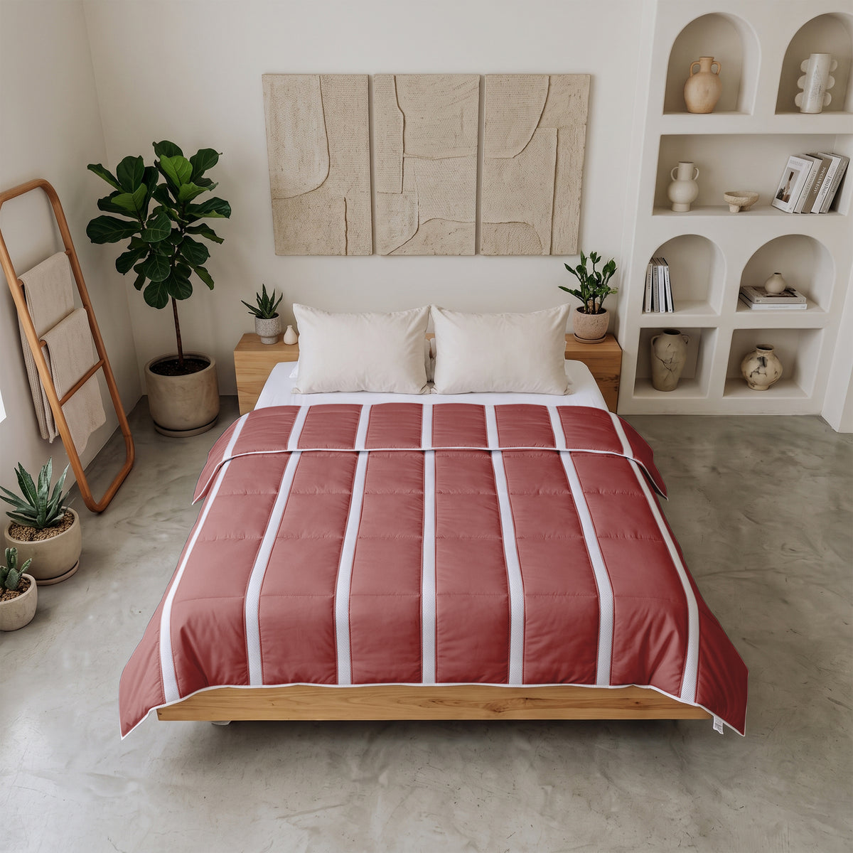 Wasbaar Zomerdekbed | Ventilation | Old Pink