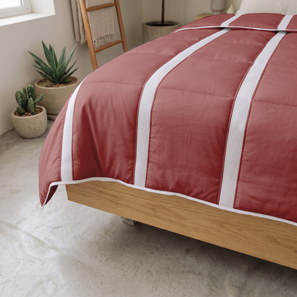 Wasbaar Zomerdekbed | Ventilation | Old Pink