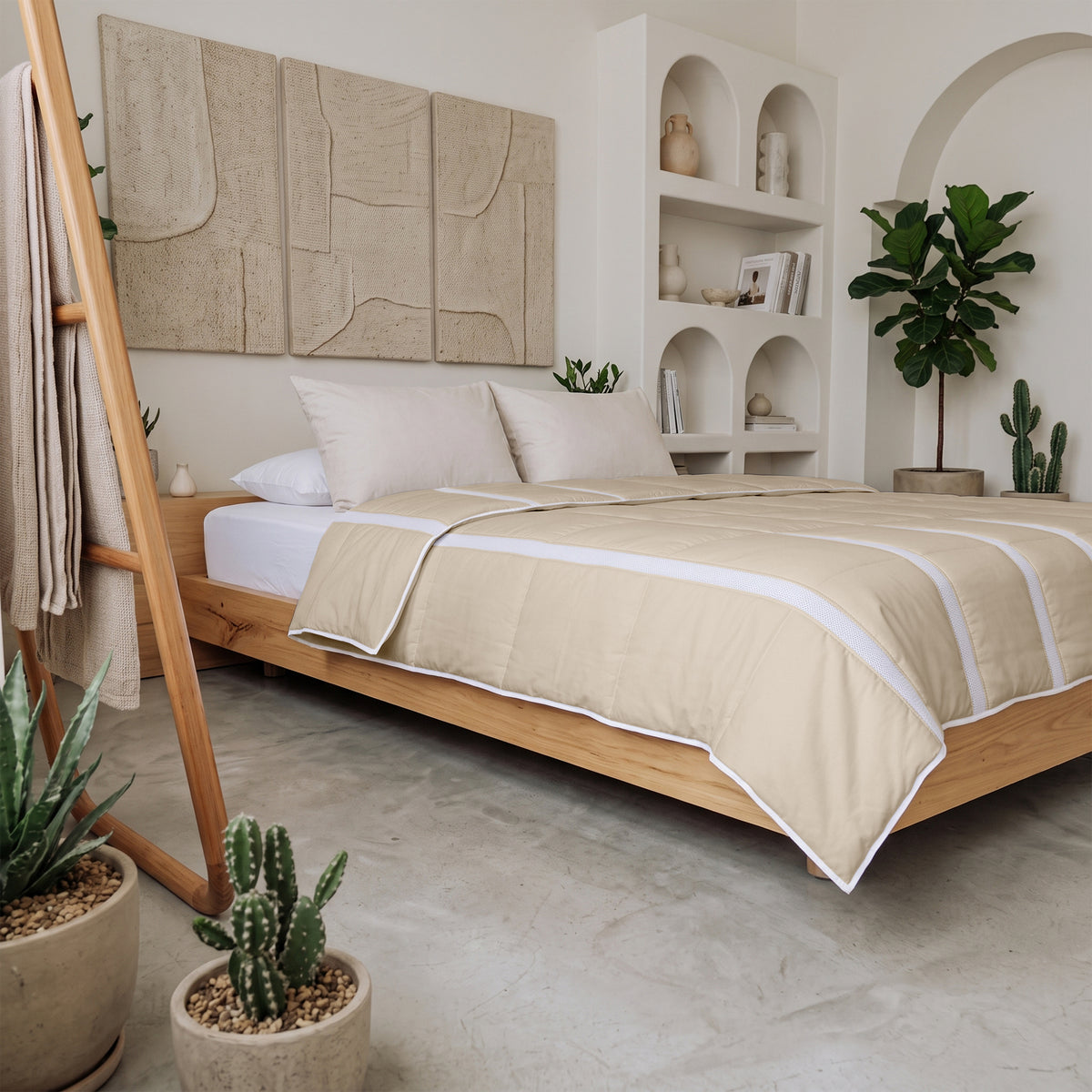 Wasbaar Zomerdekbed | Ventilation | Taupe