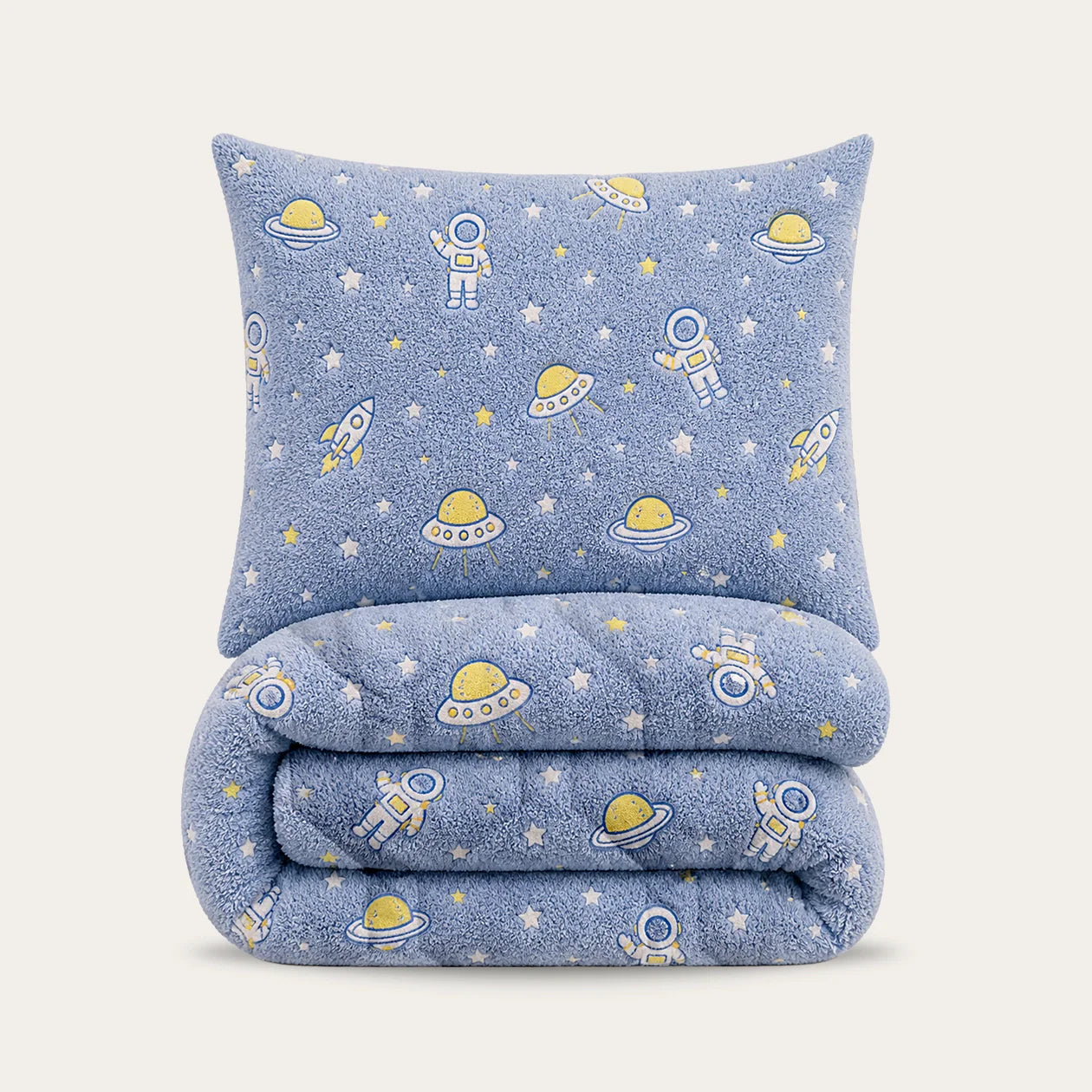 HappyBed Glow in the Dark Kids Duvet Cover | Space | Includes Pillowcase - SKU: 8717752131266