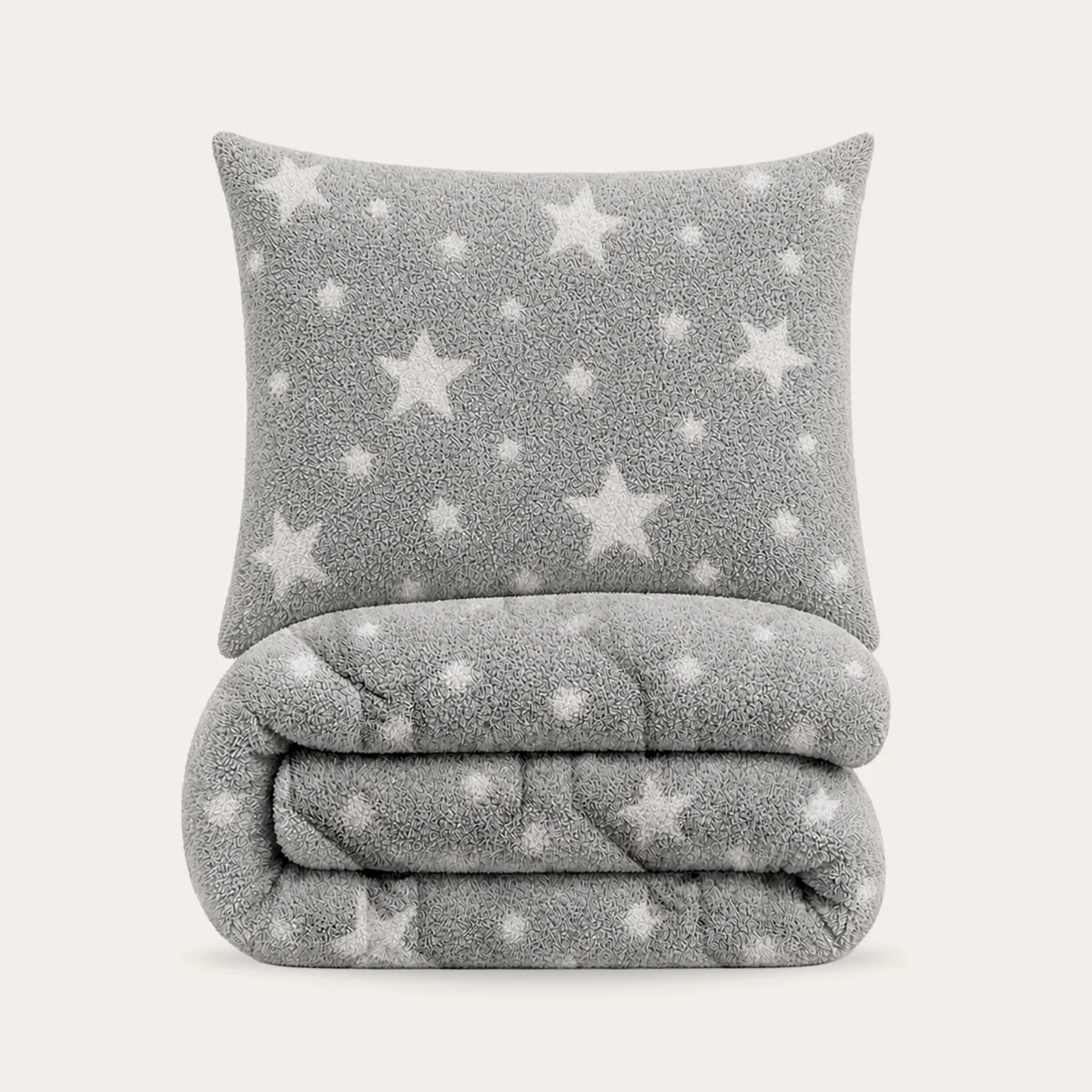 HappyBed Im Dunkeln leuchtende Kinderbettdecke | Sterne - Inklusive Kissenbezug - SKU: 8717752131280
