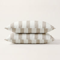 Pillowcases| Cotton Linen| Stripes Mélange| Set of 2