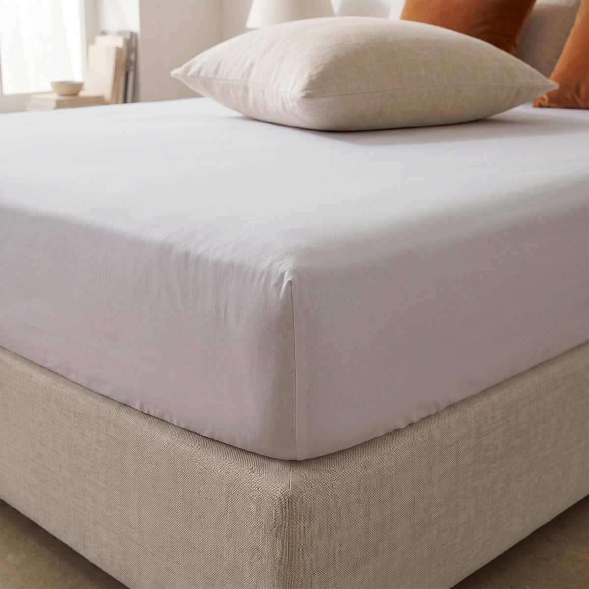 HappyBed verkoelend Hoeslaken | Silver Grey | 100% geweven Katoen