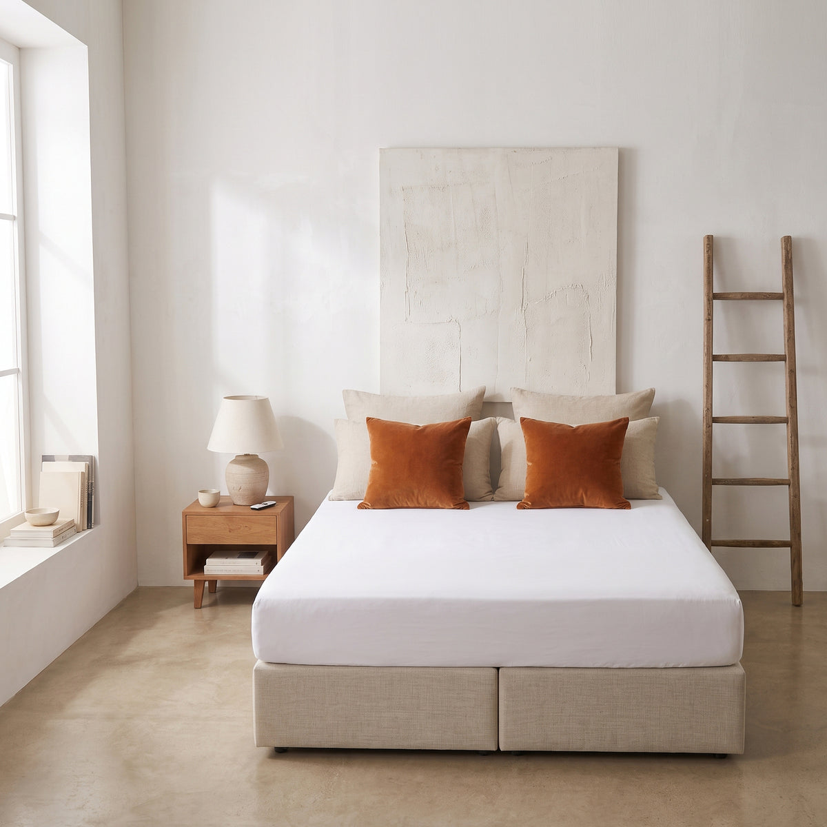 HappyBed Verkoelend Hoeslaken | Wit | 100% geweven Katoen