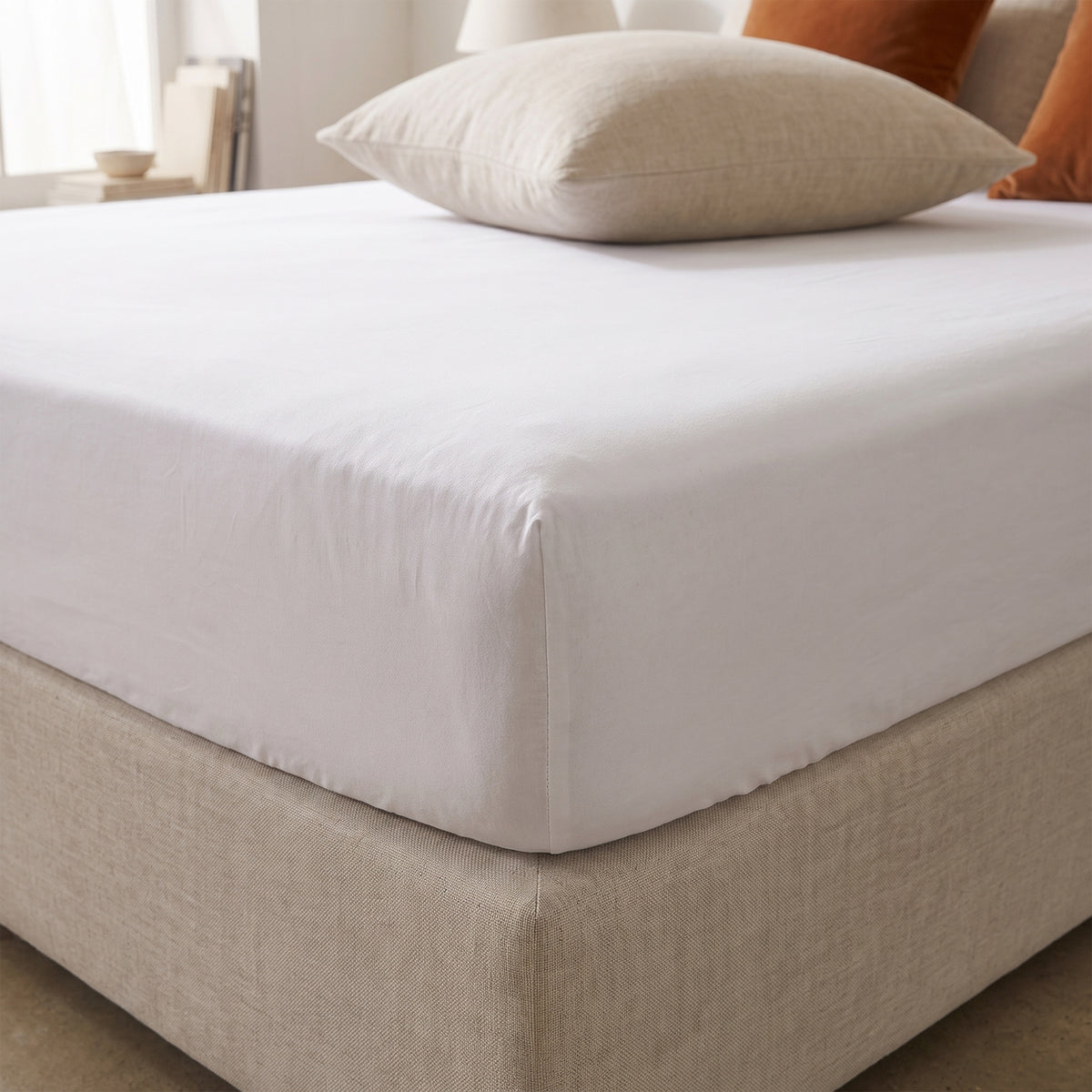 HappyBed Verkoelend Hoeslaken | Wit | 100% geweven Katoen
