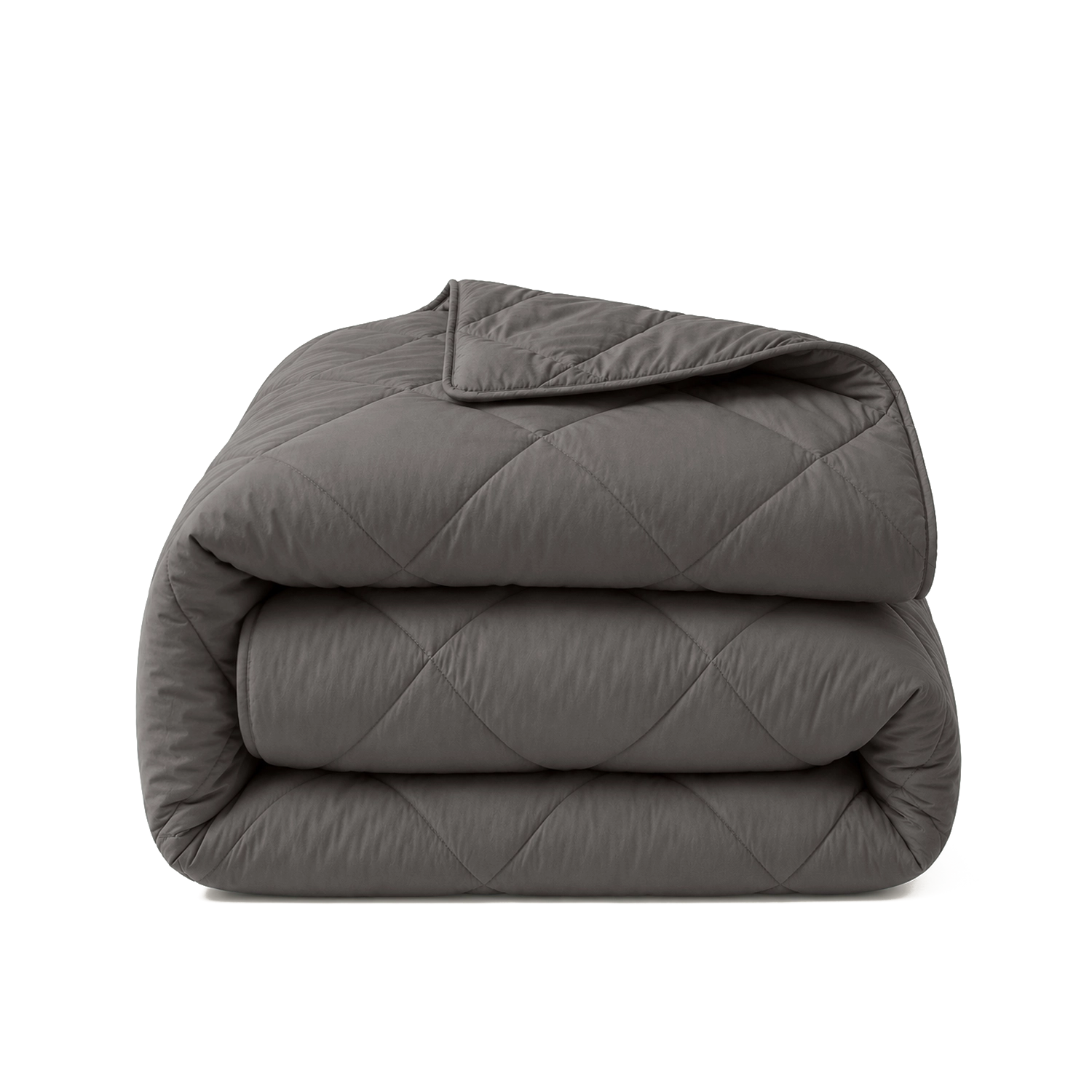 HappyBed Premium Percal dekbed anthracite voor elk seizoen, hypoallergeen en sneldrogend