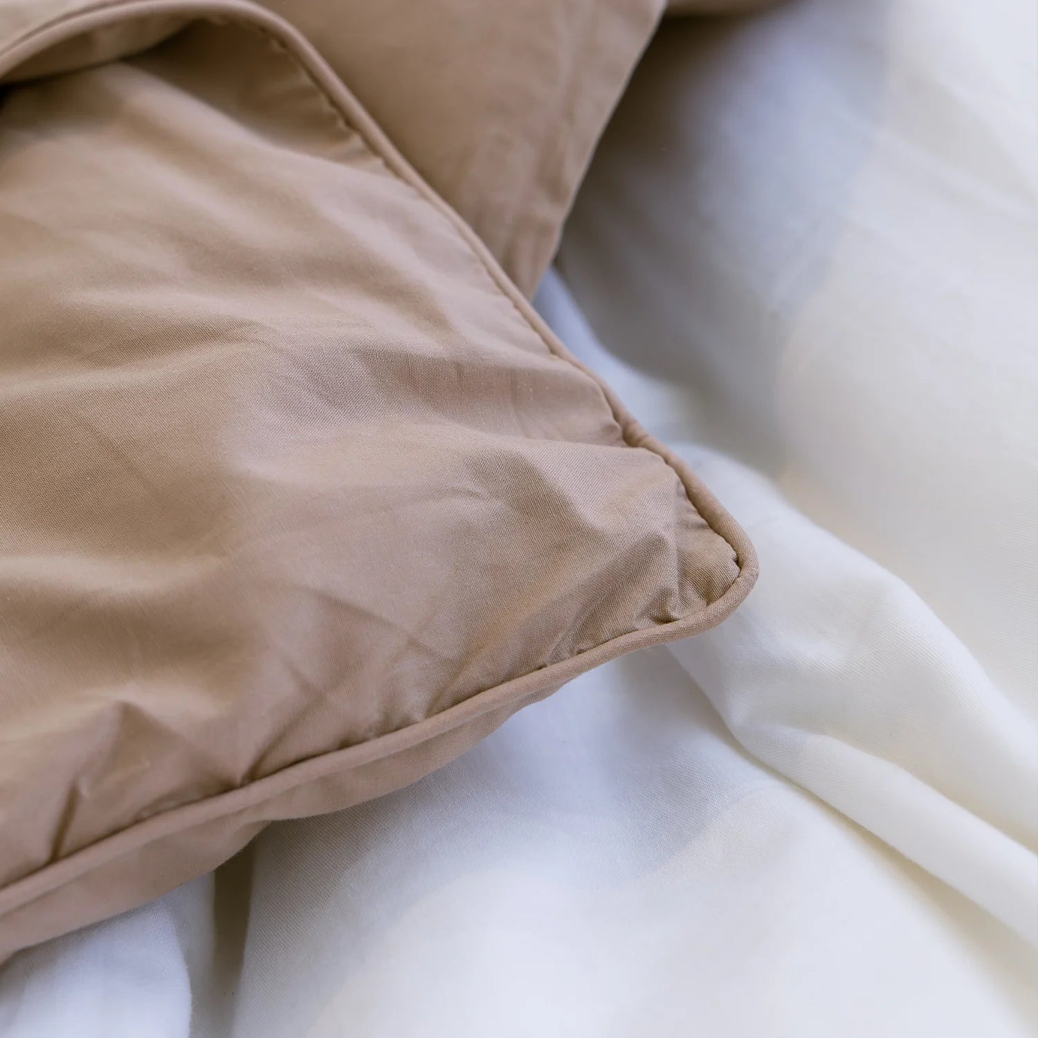 HappyBed Couette d'été lavable | Percale de coton | Dune