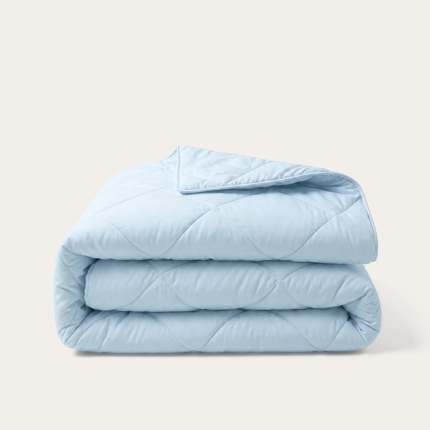 HappyBed Wasbaar Zomerdekbed | Percal Katoen | Light Blue - SKU: 8721001727049