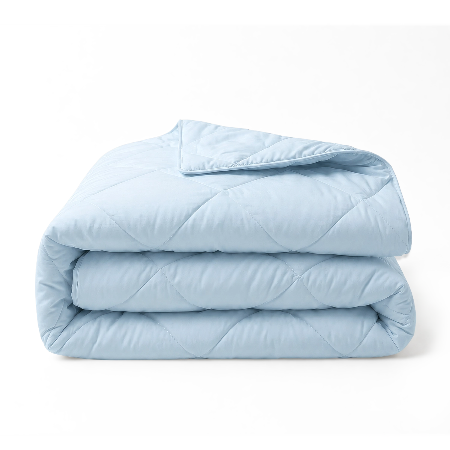 HappyBed Percal Zomerdekbed lichtblauw zomerdekbed van ademend percal katoen