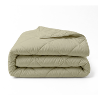 HappyBed Zomerdekbed in Sage Green van percal katoen, licht en ademend voor warme zomernachten