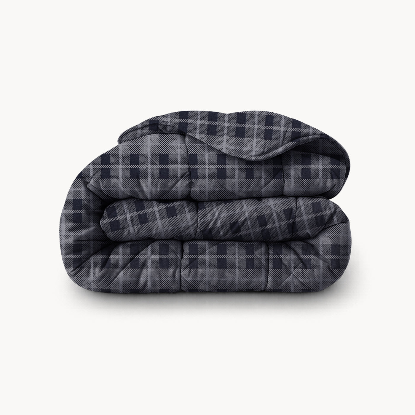 HappyBed Grey Tartan - Duvet for all seasons