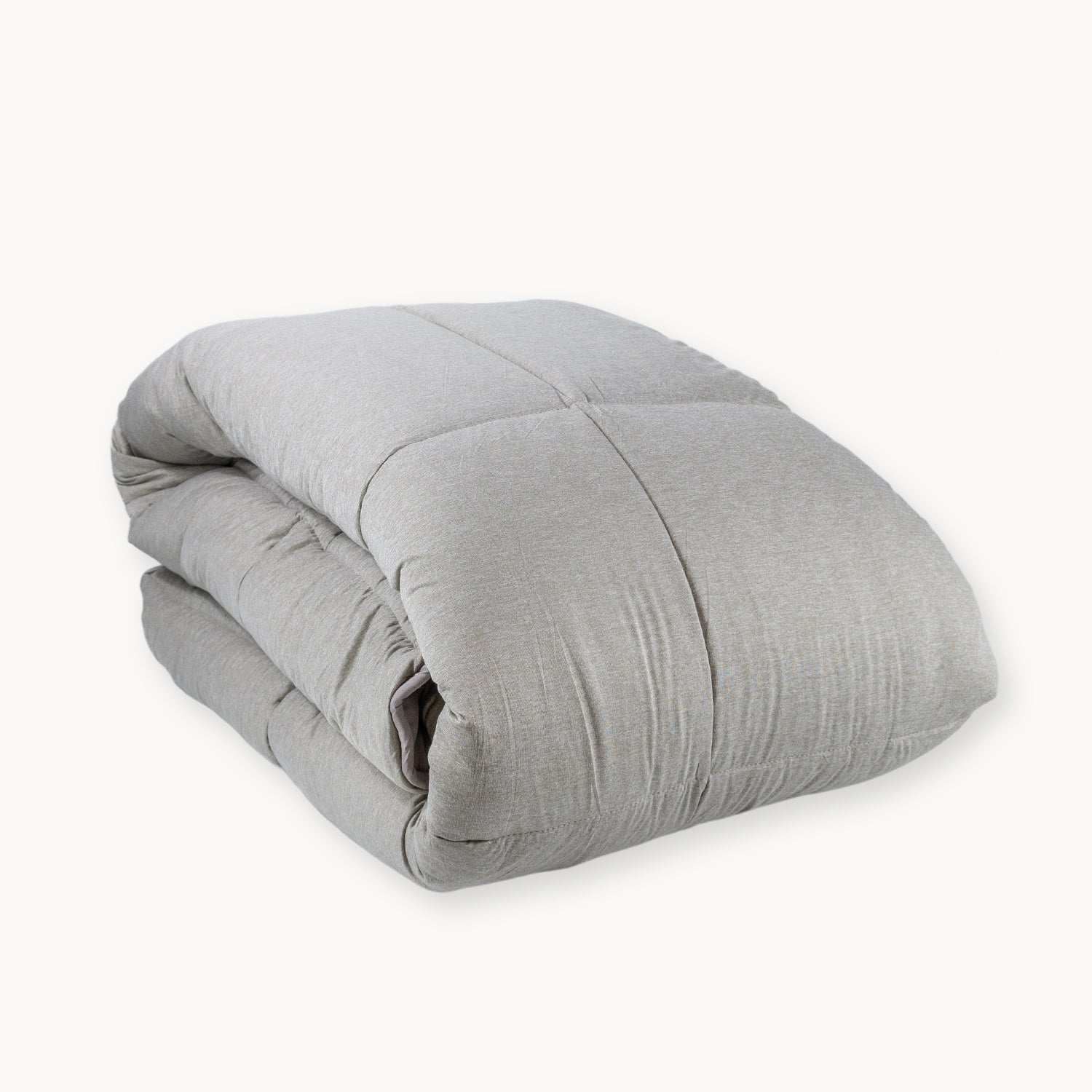 HappyBed Jersey Taupe - Duvet for the whole year