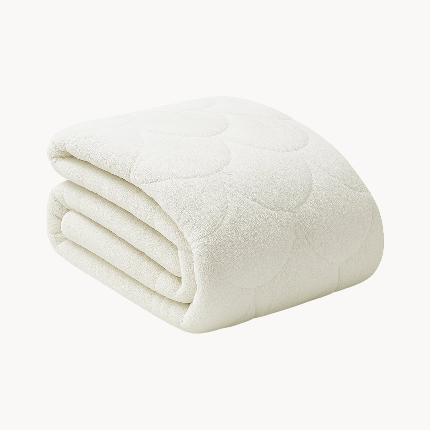 HappyBed Bettdecke | Teddy Schneeweiß | Für das ganze Jahr - SKU: 8717752105045