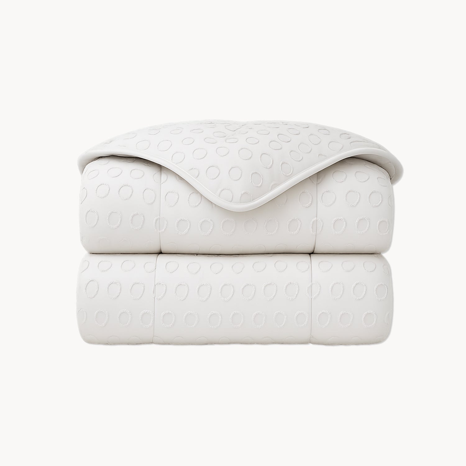 HappyBed Tufted duvet for the whole year - Frosty White - SKU: 8721001725700