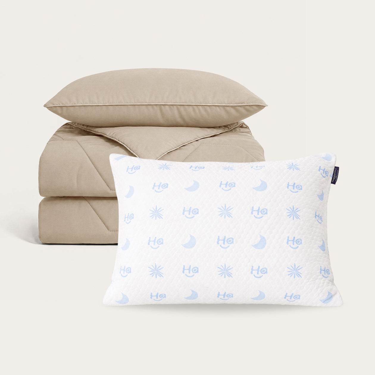 HappyBed | Cooling Bundel | Taupe - SKU: