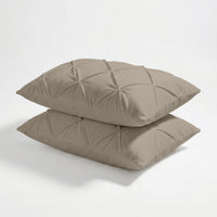 HappyBed Pillowcases | Grand Fold Velvet Light Taupe | Set of 2