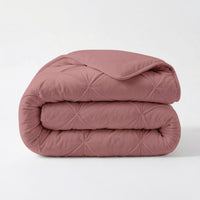 HappyBed Bettdecke | Grand Fold Velvet Altrosa | Für das ganze Jahr