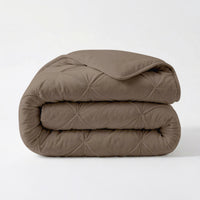 HappyBed Duvet | Grand Fold Velvet Taupe | For All Seasons