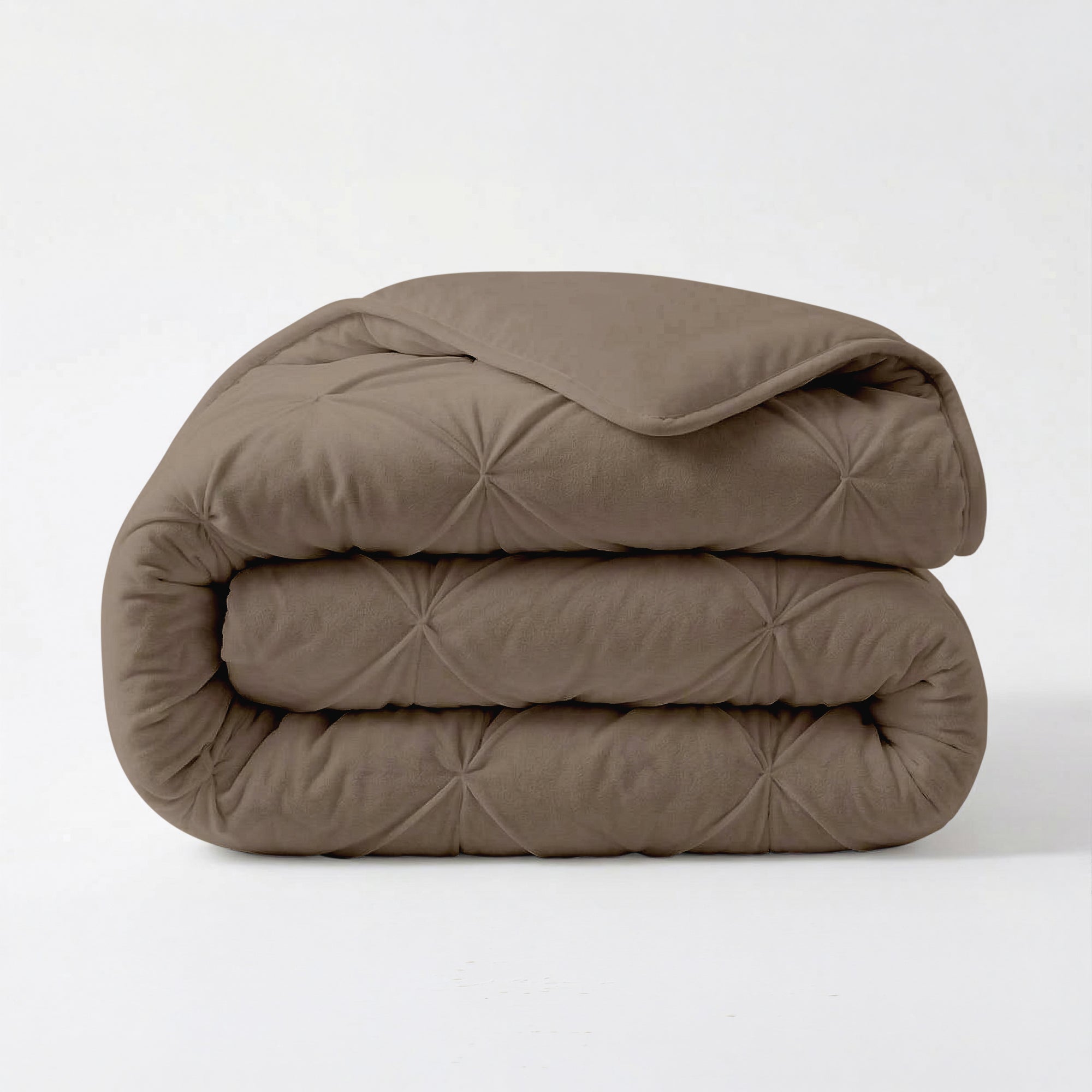 HappyBed Duvet | Grand Fold Velvet Taupe | For All Seasons - SKU: 8717752130306