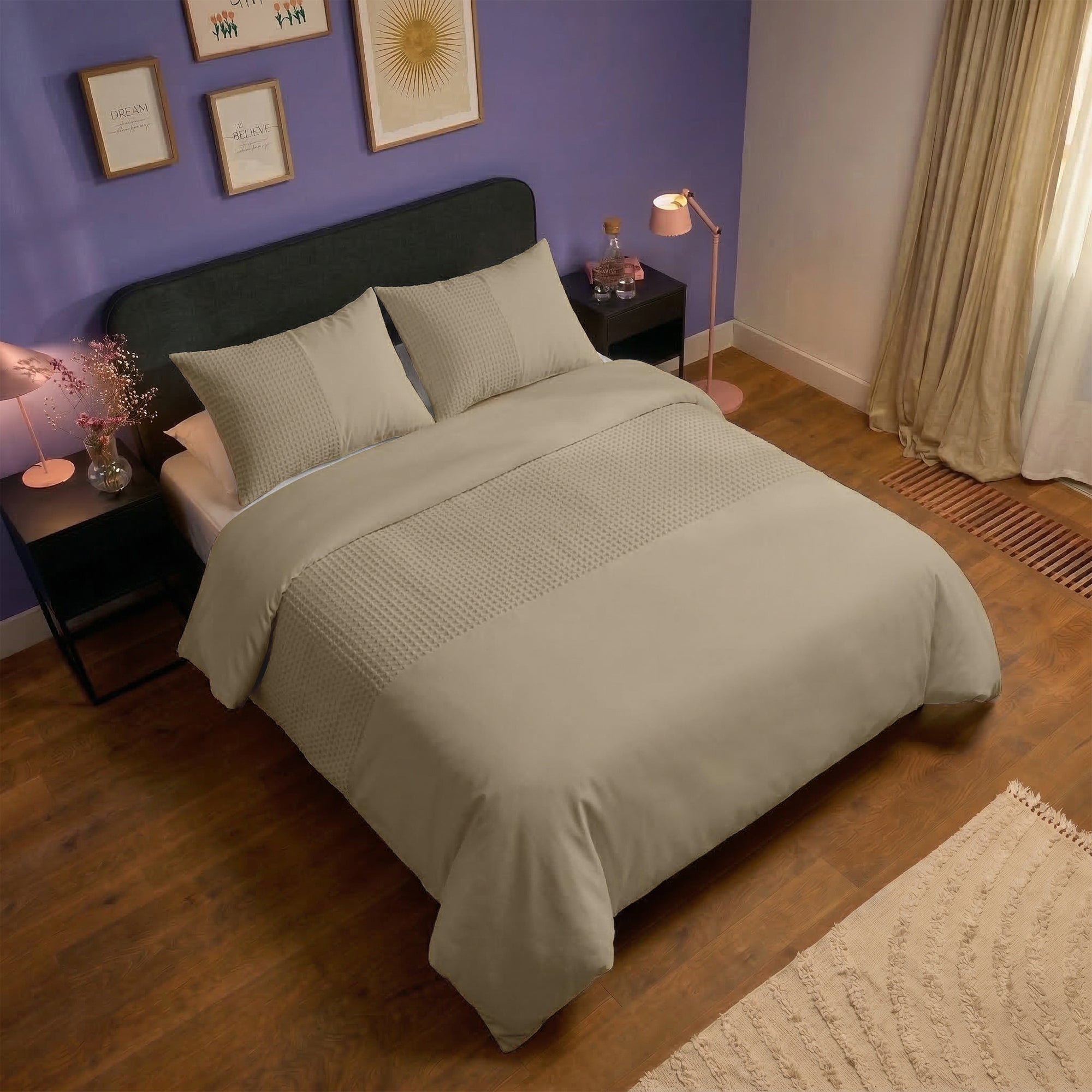 HappyBed Duvet | Waffle Sand | For All Seasons