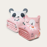 HappyBed Kinderdekbedden Bundel met Lizzy Lama en Peter Panda kinderdekbedden en bijpassende kussenslopen van 100% katoen