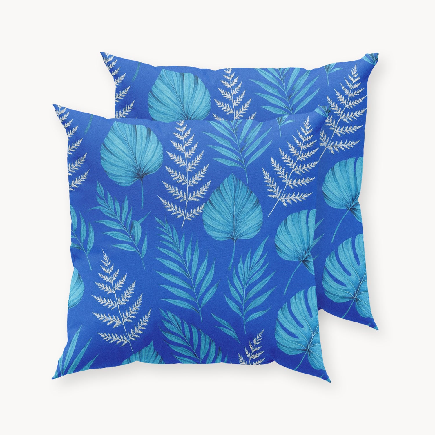 HappyBed Pillowcase | Blue Leaves | Set of 2
