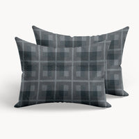 HappyBed taie d'oreiller | Tartan gris | Lot de 2