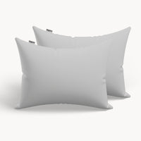HappyBed Premium Pillowcase | Pebble Grey | Set of 2 | Percale Cotton