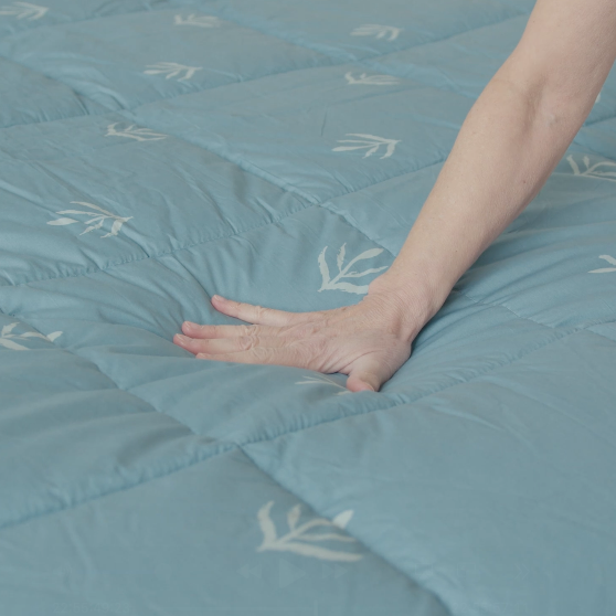 HappyBed Premium Edredón | Brisa Botánica | Para todo el año I 100% Algodón Percal