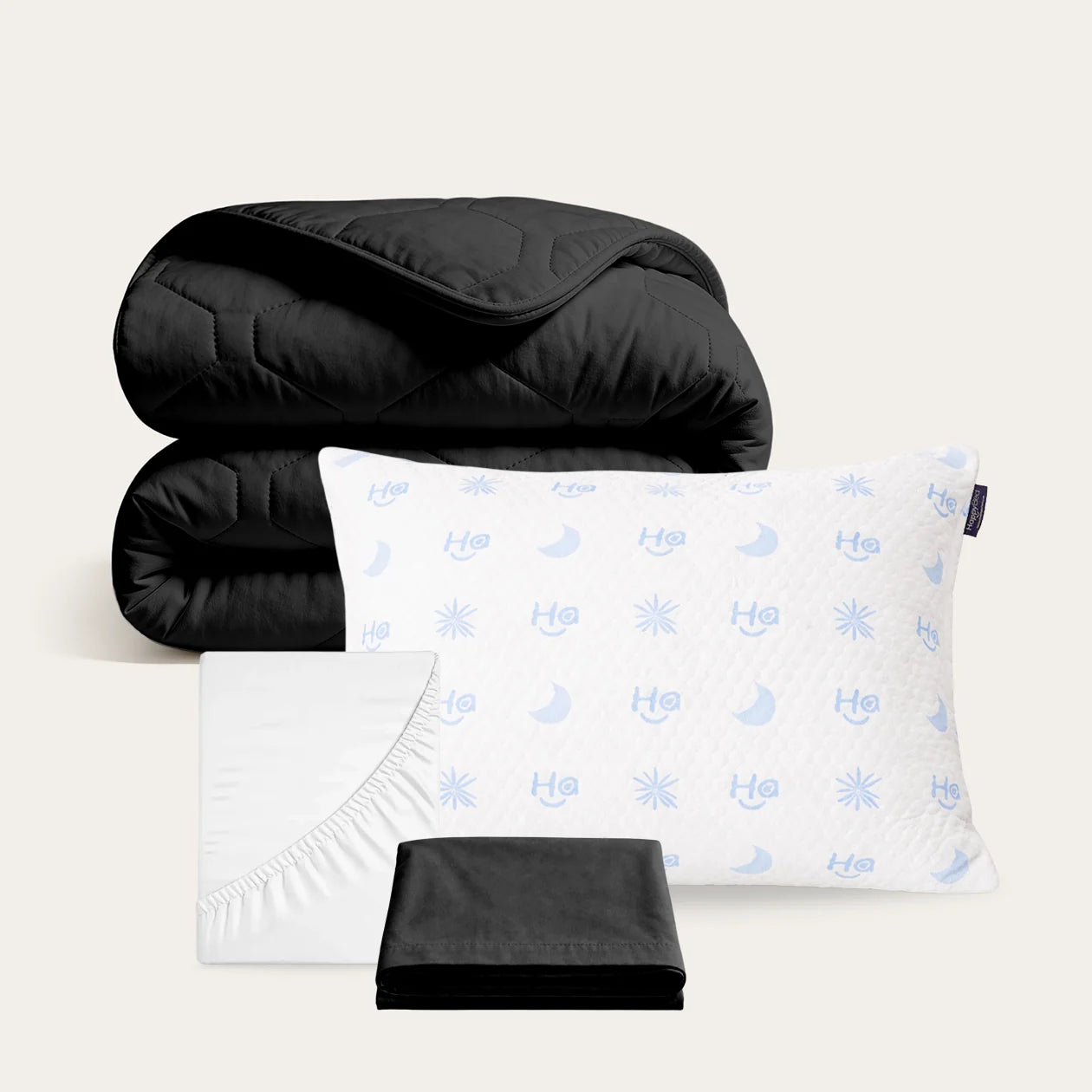 Zwart wasbaar dekbed in summer sale bundel aanbieding