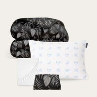 Zomeraanbieding bundel met wasbaar dekbed en Black Leaves ontwerp