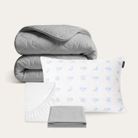 Summer sale bundel wasbaar grijs dekbed zomer aanbieding