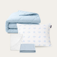 Light Blue wasbaar dekbed in Summer sale bundel aanbieding