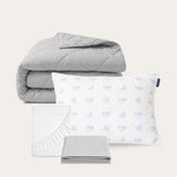 Wasbaar dekbed Pebble grey in Summer sale bundel aanbieding