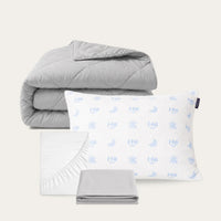 Wasbaar dekbed Pebble grey in Summer sale bundel aanbieding