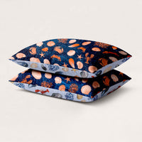 Set van 2 A Fish Named Fred x HappyBed kussenslopen met kleurrijke seashore prints voor stijlvolle en comfortabele slaapkamerinrichting