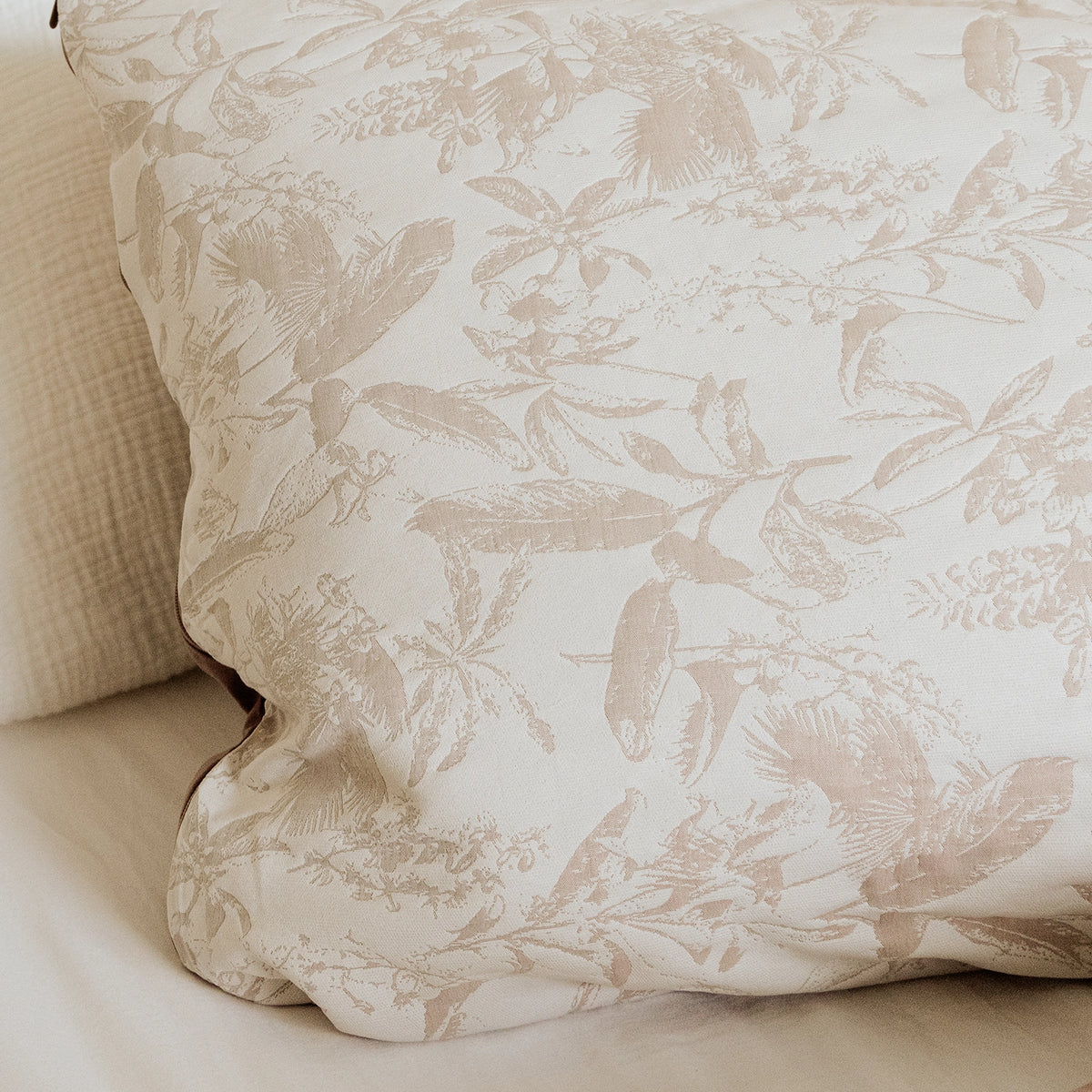 Kissenbezüge | Jacquard | Braun | Set mit 2